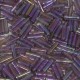 Miyuki Bugles 6mm kralen - Transparent smoky amethyst ab BGL2-256